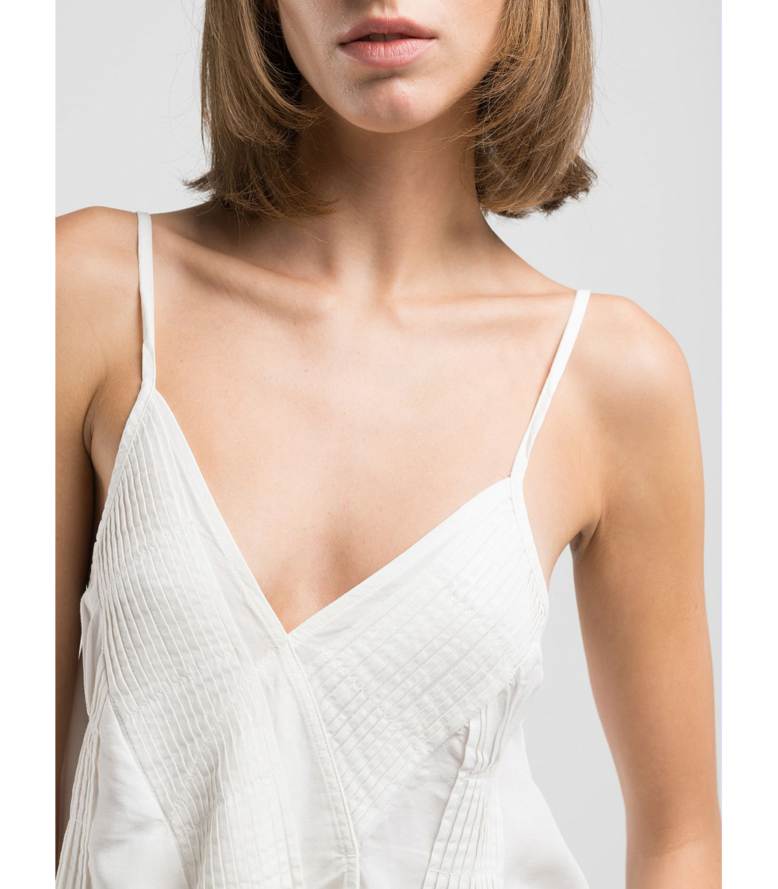 コンフォートフィットプリーツビスチェトップ 詳細画像 バターホワイト 5